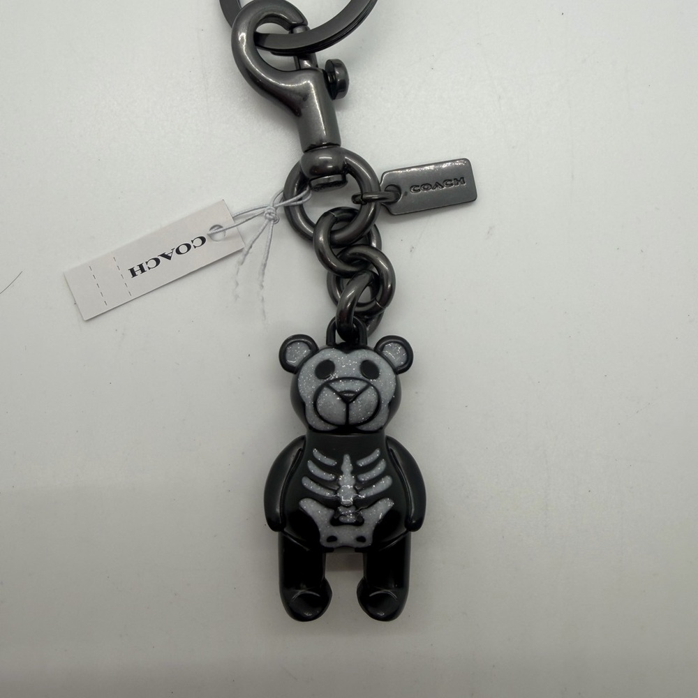 Coach Halloween Skeleton Bear Bag Charm